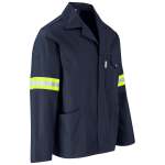 Artisan Premium 100% Cotton Jacket - Reflective Arms & Back - Royal Blue Large