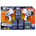 X-shot Excel Double Micro Foam Dart Blaster Combo Pack 8 Darts 3 Cans By Zuru