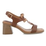 Pierre Cardin Block Heel - Brown - 8