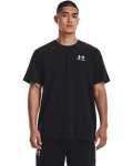 Men's Ua Logo Embroided Heavyweight Short Sleeve - Black Sm