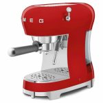 Smeg Espresso Coffee Machine Red ECF02RDEU