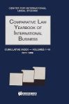 Comparative Law Yearbook Of International Business - Cumulative Index: V.1-28 1977-1996 Hardcover
