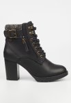 Delta 1 Block Heel Boot - Black