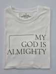 Mens My God Is Almighty White T-Shirt - 3XL