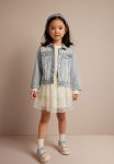 Sequined Tulle Skirt - White
