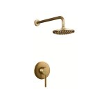 GBB009- Brushed Gold Shower Head And Mixer