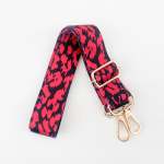 Jaggered Tote Bag Straps Gold Metal - Crimson