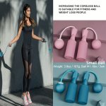 Lose Weight & Get Fit Fast - Professional Cordless Jump Rope For Men & Women - Adjustable & Cordless Design For Maximum Fat Loss