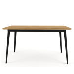 Holly Essential Steel Frame Desk - Blackwood