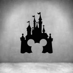 Disney Mickey Castle - Grey L 1000 X H 800MM