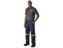 Site Premium Polycotton Pants - Reflective Legs - Orange Tape - 52 / Royal Blue