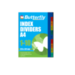 A4 Pp Divider 1-10 Color Butterfly