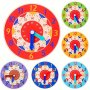Wooden Educational Clock Students' Clock Model Digital Clock Toy Children's Time Learning Toy Christmas Halloween Gift