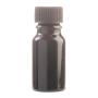 10ML Black Glass Aromatherapy Bottle With Screw Cap - Black 18/410