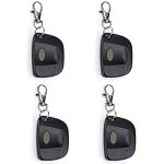 4 Pack Garage Keychain Door Remote Control Replacement For Linear Muti Code 3089 3060 3070 4120 MCS308911 With 10 Dip Switches