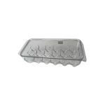 Stackable Transparent Covered Egg Tray Holder