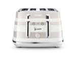 De'Longhi Delonghi Avvolta Class 4 Slice Toaster Graceful White