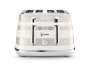 De'Longhi Delonghi Avvolta Class 4 Slice Toaster Graceful White