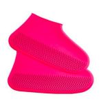 Pink-silicone Waterproof Shoe Cover