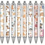 8PCS Dog Print Ballpoint Pens DPP1
