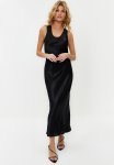 Midi Woven Dress - Black
