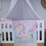Fleece Blanket Colourful Pastel Unicorn Amendments Set