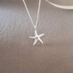 Oceania 925 Sterling Silver Starfish Necklace 12MM On 45CM Chain