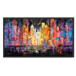 Black Framed Canvas: Hong Kong