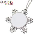 Sublimation X-mas Metal Ornament Snowflake