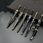 Chinese Style Keychain For Men Ancient Chinese Sword Model Keychain Ancient Han Sword Model Keychain For Backpack