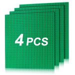 Husfunov 4 Pack Classic Baseplates Building Plates For Building Bricks Compatible With All Major Brands And Activity Table-basep