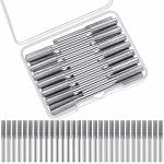 Honoson 30 Pieces Chainsaw Sharpener Stone Burr Grinding Stone File With A Storage Box Polishing Grinding Bits 5 32 Inch 4 Mm S