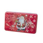 Home Decor Festive Christmas Candy Cookie Storage Tin 19X11.5X5.3CM