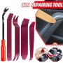5pcs Car Door Clip Plate Trim Removal Tool Kit Navigation Blade Removal Plastic Car Interior Saw Modified Repair Tool