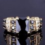 1pc Retro Rectangular Black Ring Anniversary And Birthday Gift For Girls Elegant Party Decoration