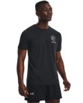 Men's Ua Run Gradient Grid Short Sleeve - Black LG