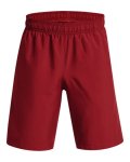 Boys' Ua Woven Graphic Shorts - Stadium Red Ylg