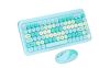 HK-08 2.4GHZ Wireless Keyboard And Mouse Combo Mist Blue