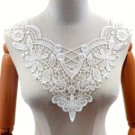 Delicate Embroidered Lace Shoulder Fake Collar 3D Hollow-out Fake Collar With Floral Pattern Elegant Detachable Collar For Diy D