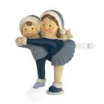 Boy And Girl Skating Polyresin 8X14 5X16CM