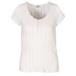 Sheer Stripe T-Shirt - White L