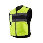 Jdxqbld Airbag Vest For Motorcyclists Reflective Motorbike Vest All Seasons Motorcycle Jackets Reusable Green-m