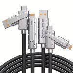 4-IN-1 Fast Charging & Data Cable Type-c To Type-c USB To Lightning 100W Pd Support