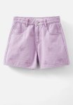 Cotton On Winter Denim Short - Lilac Wash Butterfly Embroidery