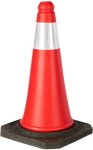Pioneer Orange Soft Pvc Traffic Cone With Reflective Tape