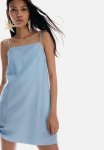 Tie-strap Dress - Light Blue
