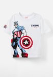 Cotton On Captain America Drop Shoulder Short Sleeve Tee - White