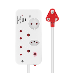 Ellies 4 Way Medium Surge Multiplug With Usb-a+usb-c 05M