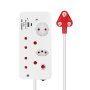 Ellies 4 Way Medium Surge Multiplug With Usb-a+usb-c 05M