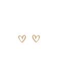 Havana Heart Earrings - 0 Gold